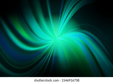 Dark Blue, Green vector modern elegant backdrop. Glitter abstract illustration with gradient design. Completely new design for your business.