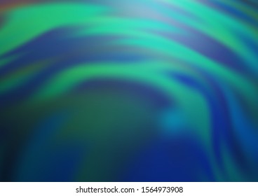 Dark Blue, Green vector modern bokeh pattern. An elegant bright illustration with gradient. Brand new style for your business design.