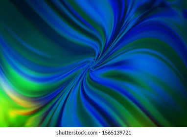 Dark Blue, Green vector modern elegant backdrop. An elegant bright illustration with gradient. New style design for your brand book.