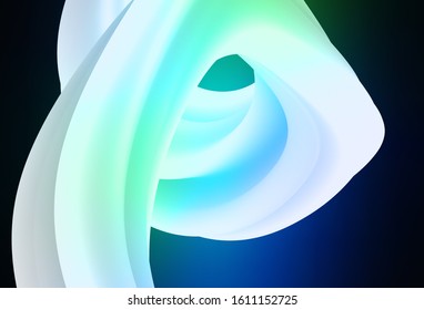 Dark Blue, Green vector modern elegant backdrop. Colorful abstract illustration with gradient. Elegant background for a brand book.
