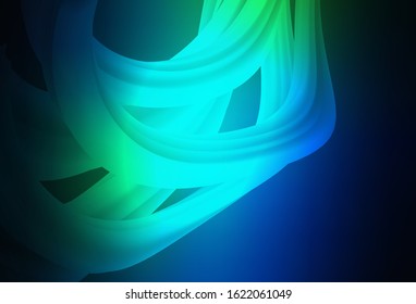 Dark Blue, Green vector modern elegant backdrop. Glitter abstract illustration with gradient design. Blurred design for your web site.