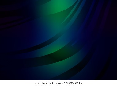 Dark Blue, Green vector modern elegant backdrop. Colorful abstract illustration with gradient. New design for your business.