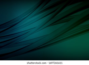 Dark Blue, Green vector modern elegant background. Colorful abstract illustration with gradient. New design for your business.