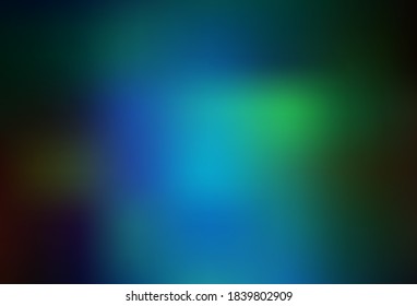 Azul oscuro, verde vector moderno y elegante fondo. Una ilustración de color completamente nueva en un estilo borroso. Diseño borroso para su sitio web.
