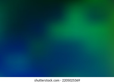 Azul oscuro, verde vector moderno elegante plantilla. Ilustración creativa en estilo de semitono con gradiente. Elegante portada para un libro de marca.
