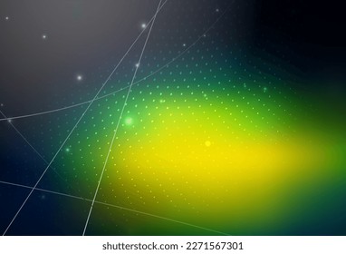 Dark Blue, Green vector Modern abstract illustration with colorful water drops. Beautiful colored illustration with blurred circles in nature style. Base for booklets, leaflets