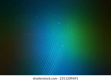 Dark Blue, Green vector Modern abstract illustration with colorful water drops. Blurred bubbles on abstract background with colorful gradient. Smart design for business ads.