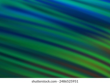 Dark Blue, Green vector modern bokeh pattern. Modern geometrical abstract illustration with gradient. A completely new template for your design.