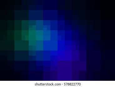 Dark blue, green vector modern geometrical abstract background. Texture template. Geometric pattern in Origami style with gradient. 