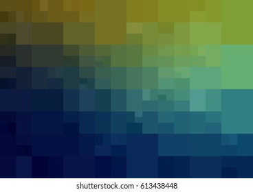 Dark Blue, Green vector modern geometrical abstract background. Texture template. Geometric pattern in Origami style with gradient. 