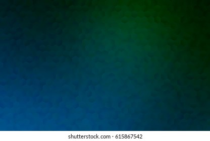 Dark Blue, Green vector modern geometrical abstract background. Texture, brand-new background. Geometric background in Origami style with gradient. 