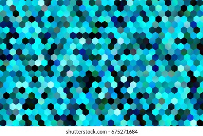 Dark Blue, Green vector modern geometrical abstract background. Texture, brand-new background. Geometric background in Origami style with gradient. 
