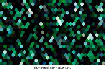 Dark Blue, Green vector modern geometrical abstract background. Texture, brand-new background. Geometric background in Origami style with gradient. 