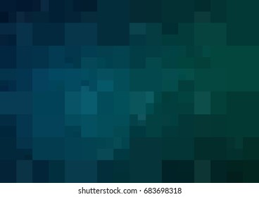 Dark Blue, Green vector modern geometrical abstract background. Texture template. Geometric pattern in Origami style with gradient. 