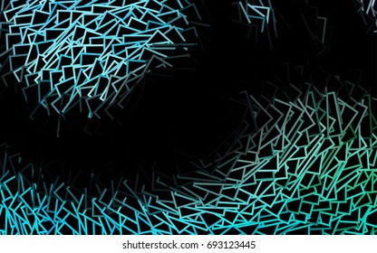 Dark Blue, Green vector modern geometrical background. Abstract template. Geometric pattern in square style with gradient.