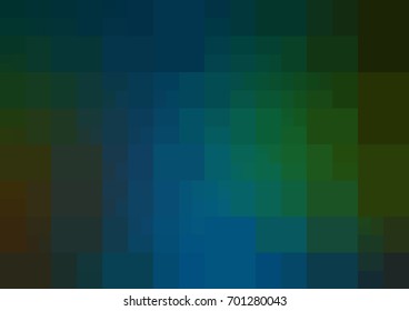 Dark Blue, Green vector modern geometrical abstract background. Texture template. Geometric pattern in Origami style with gradient. 