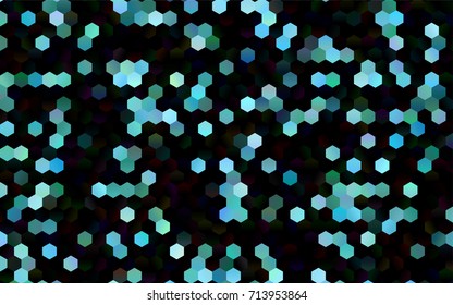 Dark Blue, Green vector modern geometrical abstract background. Texture, brand-new background. Geometric background in Origami style with gradient. 