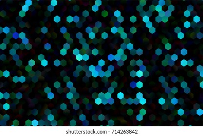 Dark Blue, Green vector modern geometrical abstract background. Texture, brand-new background. Geometric background in Origami style with gradient. 