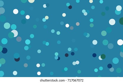 Dark Blue, Green vector modern geometrical circle abstract background. Dotted texture template. Geometric pattern in halftone style with gradient. 