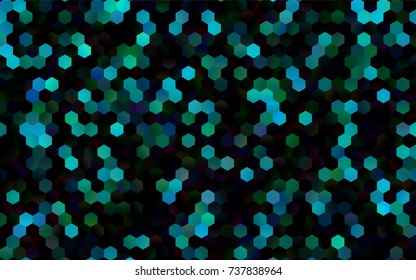 Dark Blue, Green vector modern geometrical abstract background. Texture, brand-new background. Geometric background