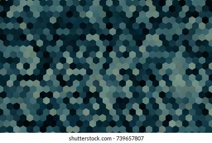 Dark Blue, Green vector modern geometrical abstract background. Texture, brand-new background. Geometric background in Origami style with gradient. 