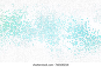 Dark Blue, Green vector modern geometrical background. Abstract template. Geometric pattern in square style with gradient.