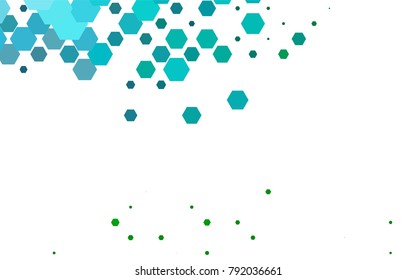 Dark Blue, Green vector modern geometrical abstract background. Texture, brand-new background. Geometric background in Origami style with gradient. 
