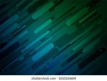 Dark Blue, Green vector natural elegant background. Doodles on blurred abstract background with gradient. The completely new template can be used for your brand book.