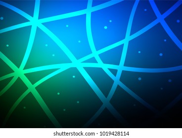 Dark Blue, Green vector natural abstract background. A completely new color illustration in doodle style. The pattern can be used for coloring books and pages for kids.