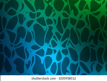 Dark Blue, Green vector natural elegant template. Ethnic elegant natural pattern with gradient. Hand painted design for web, wrapping, wallpaper.