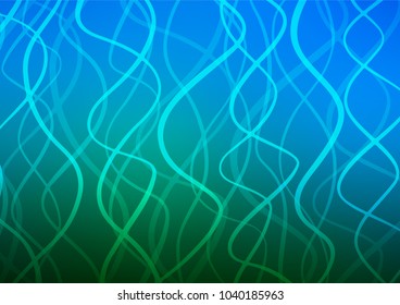 Dark Blue, Green vector natural abstract texture. Decorative shining illustration with doodles on abstract template. The template can be used as a background for cell phones.