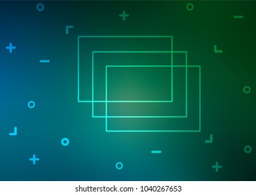 Dark Blue, Green vector natural elegant pattern. Sketchy hand drawn doodles on blurred background. The best blurred design for your business.