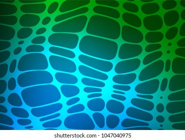 Dark Blue, Green vector natural abstract background. Colorful illustration in abstract style with doodles and Zen tangles. The pattern can be used for wallpapers and coloring books.