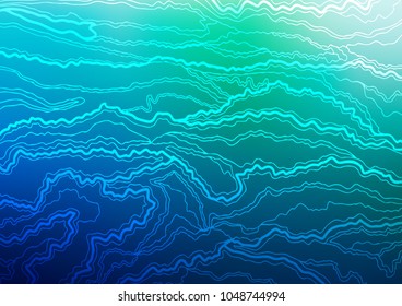 Dark Blue, Green vector natural abstract pattern. A completely new color illustration in doodle style. Hand painted design for web, wrapping, wallpaper.