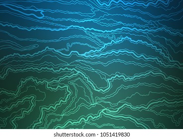 Dark Blue, Green vector natural abstract pattern. Creative illustration in blurred style with doodles and Zen tangles. The textured pattern can be used for website.