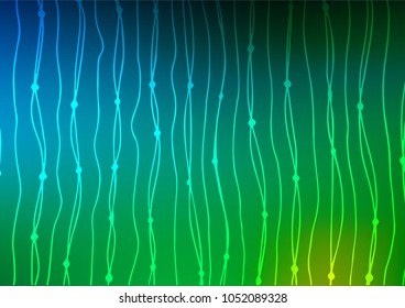 Dark Blue, Green vector natural elegant template. Creative illustration in blurred style with doodles. A completely new design for your business.