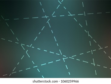 Dark Blue, Green vector natural elegant background. Geometric doodle illustration in Origami style with gradient. Brand-new design for your business.