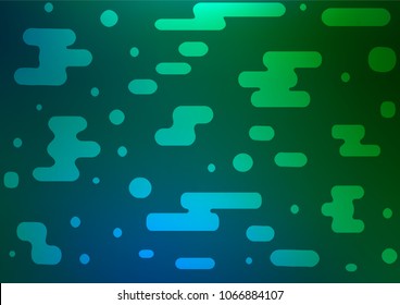 Dark Blue, Green vector natural elegant template. An elegant bright illustration with lines in Natural style. The best blurred design for your business.