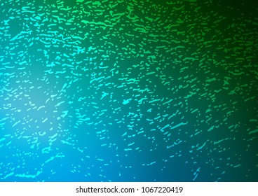 Dark Blue, Green vector natural elegant template. Creative illustration in blurred style with doodles and Zen tangles. Hand painted design for web, wrapping, wallpaper.