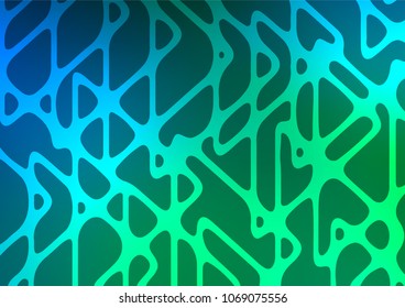 Dark Blue, Green vector natural abstract texture. Modern geometrical abstract illustration with doodles. The best blurred design for your business.
