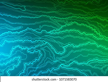 Dark Blue, Green vector natural abstract background. Ethnic elegant natural pattern with gradient. A completely new template for your business design.