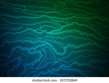 Dark Blue, Green vector natural abstract background. Modern geometrical abstract illustration with doodles. Hand painted design for web, leaflet, textile.