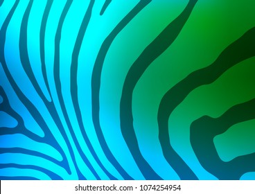 Dark Blue, Green vector natural elegant background. Creative illustration in blurred style with doodles and Zen tangles. The doodle design can be used for your web site.