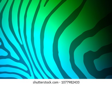 Dark Blue, Green vector natural elegant pattern. Decorative shining illustration with doodles on abstract template. The pattern can be used for coloring books and pages for kids.