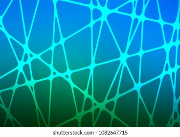 Dark Blue, Green vector natural elegant texture. Colorful abstract illustration with lines in Asian style. The completely new template can be used for your brand book.