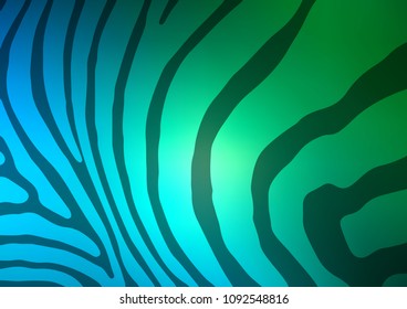 Dark Blue, Green vector natural abstract background. Sketchy hand drawn doodles on blurred background. The elegant pattern can be used as a part of a brand book.