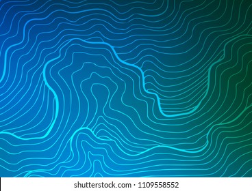 Dark Blue, Green vector natural abstract background. Sketchy hand drawn doodles on blurred background. Hand painted design for web, wrapping, wallpaper.