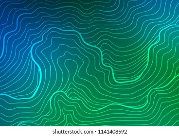 Dark Blue, Green vector natural abstract template. A vague abstract illustration with doodles in Indian style. A completely new template for your business design.