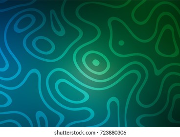 Dark Blue, Green vector natural elegant texture. Shining colored illustration with doodles in Arabic style. A completely new design for your business.