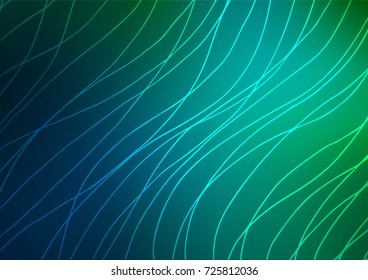 Dark Blue, Green vector natural abstract background. Geometric doodle illustration in Origami style with gradient. Brand-new style for your business design.